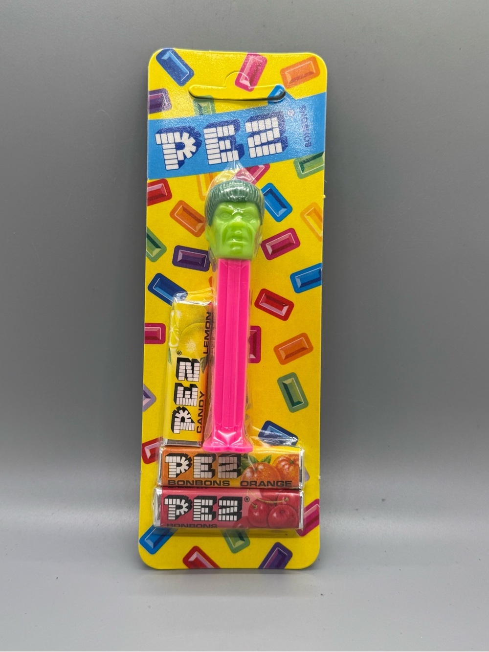 Vintage PEZ Bonbons Frankenstein / Monster Dispenser – Carded European Release